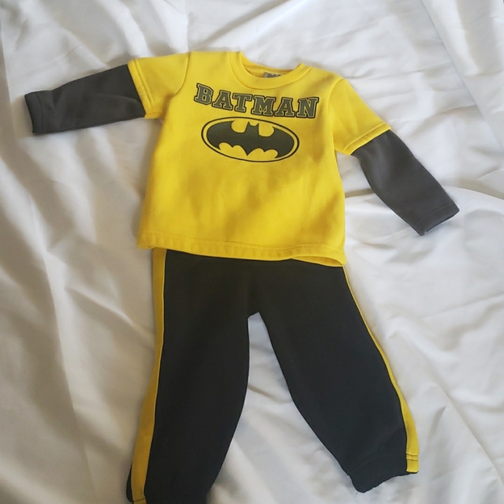 Baby Batman Sweatsuit Set. 24M.